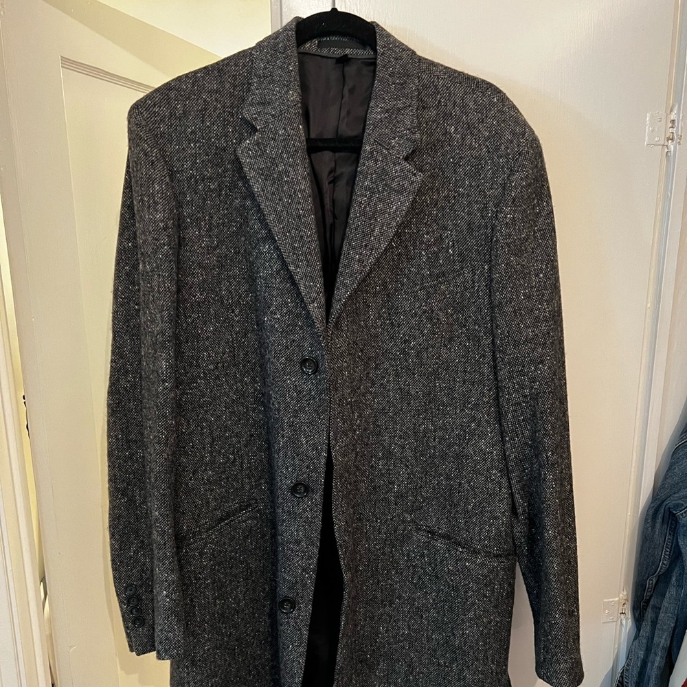 J. Crew men’s Peat Coat, grey twill